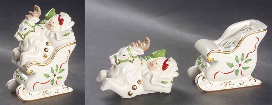 Holiday (Dimension) Stacking Figure Salt & Pepper Set by Lenox-1