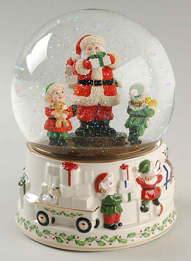 Holiday (Dimension) Musical Snowglobe Centerpiece by Lenox-1