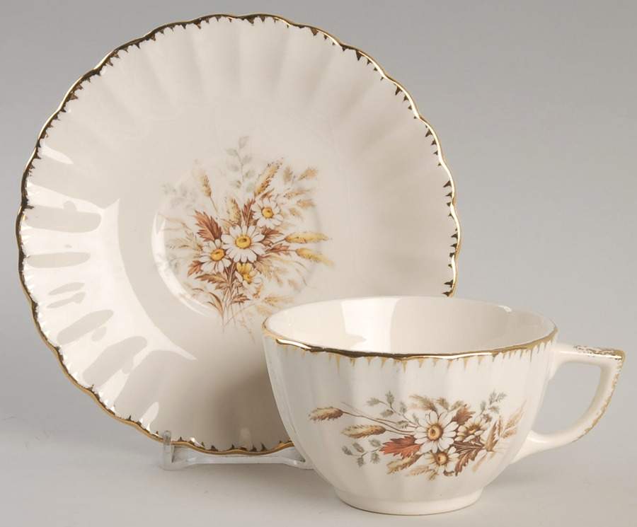 Sundale Footed Cup & Saucer Set by Limoges-American-1