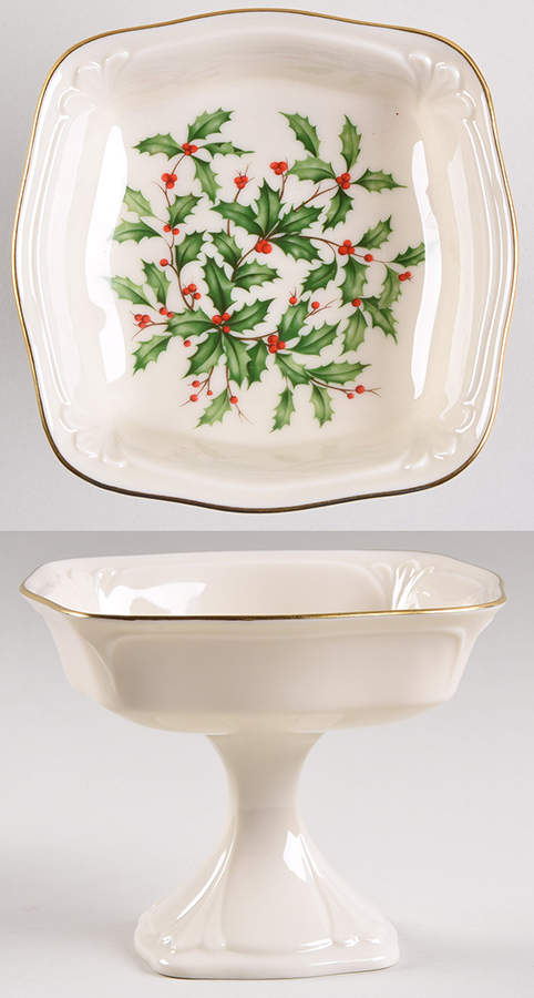 Holiday (Presidential)  Square Compote (Height X Width) by Lenox-1