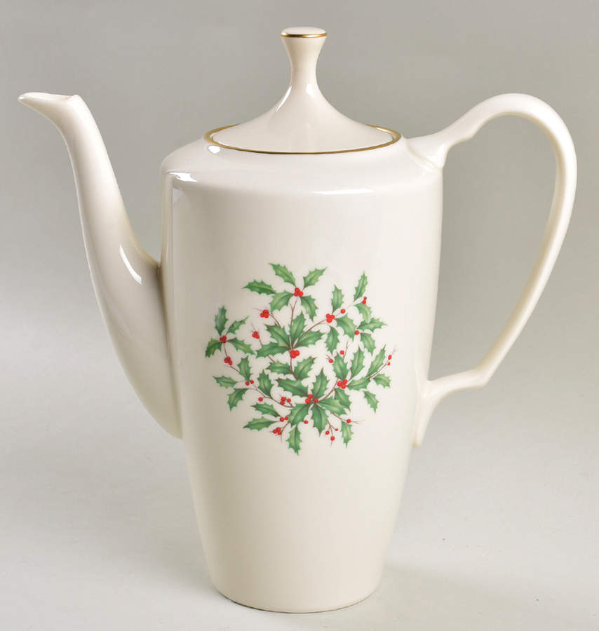 Holiday (Presidential)  Coffee Pot & Lid by Lenox-1
