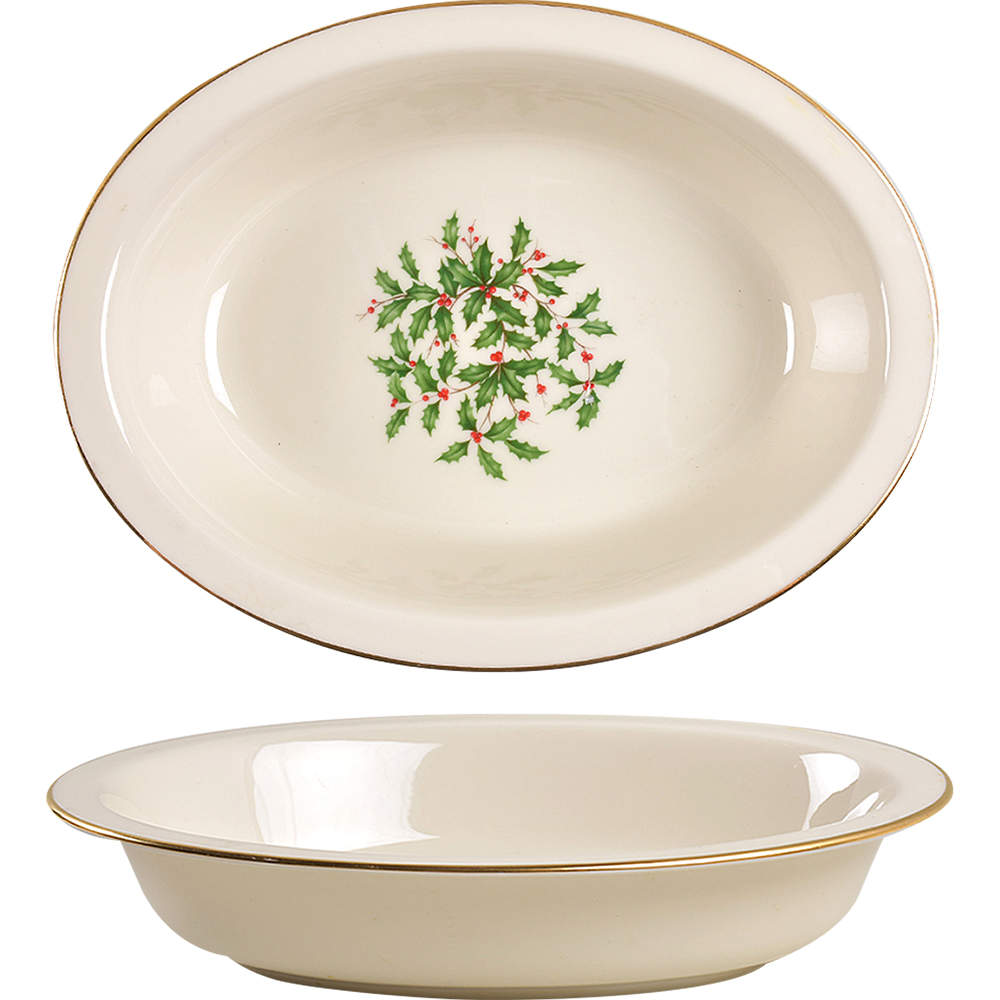 Holiday (Presidential)  9" Oval Vegetable Bowl by Lenox-1