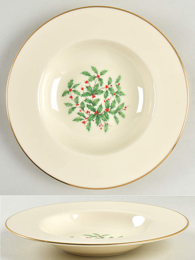 Holiday (Presidential)  Rim Soup Bowl by Lenox-1