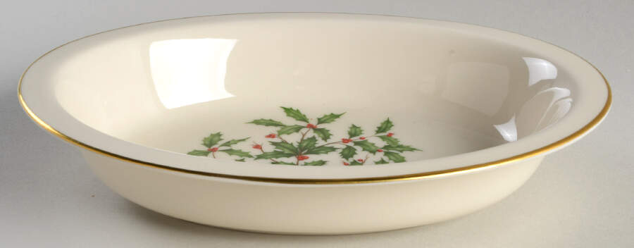 Holiday (Presidential)  9" Oval Vegetable Bowl by Lenox-1