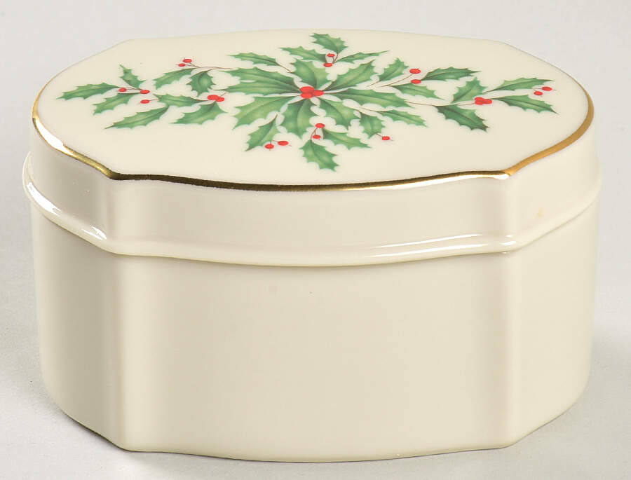 Holiday (Presidential)  Trinket Box & Lid by Lenox-1