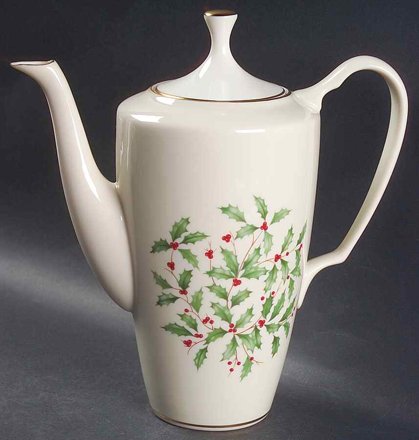 Holiday (Presidential)  Coffee Pot & Lid by Lenox-1