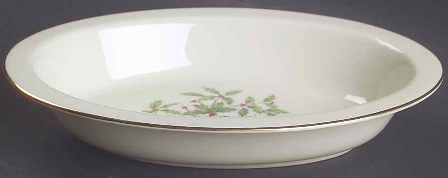 Holiday (Presidential)  8" Oval Vegetable Bowl by Lenox-1