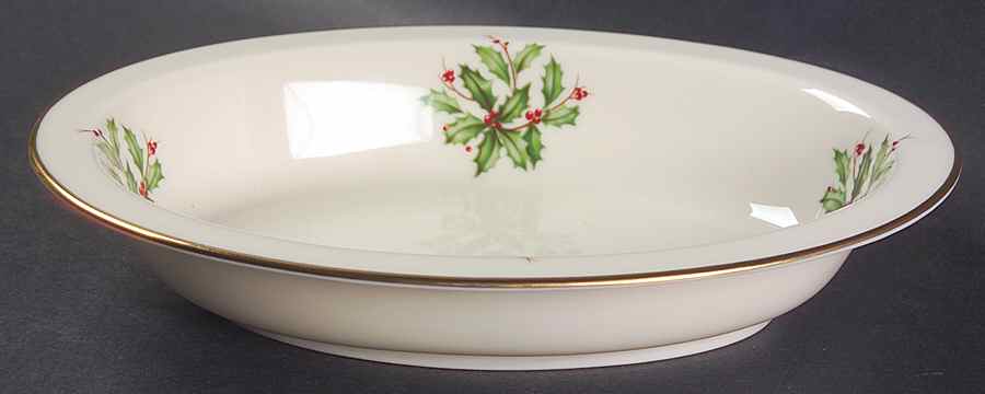 Holiday (Presidential)  8" Oval Vegetable Bowl by Lenox-1