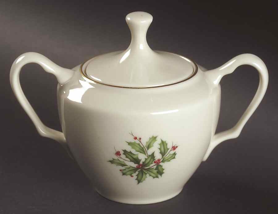 Holiday (Presidential)  Sugar Bowl & Lid by Lenox-1