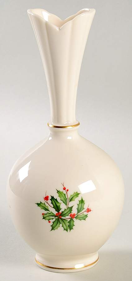 Holiday (Presidential)  High Vase (Bulbous) by Lenox-1