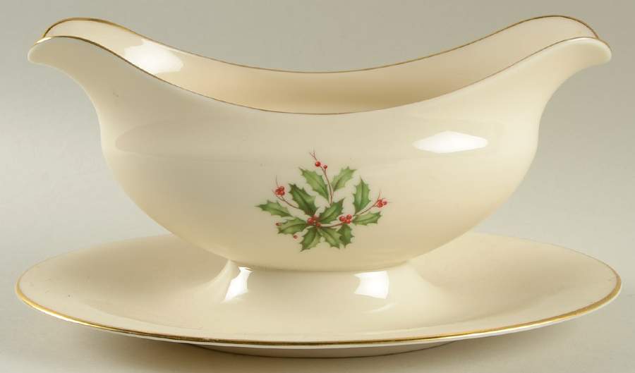 Holiday (Presidential)  Gravy Boat by Lenox-1