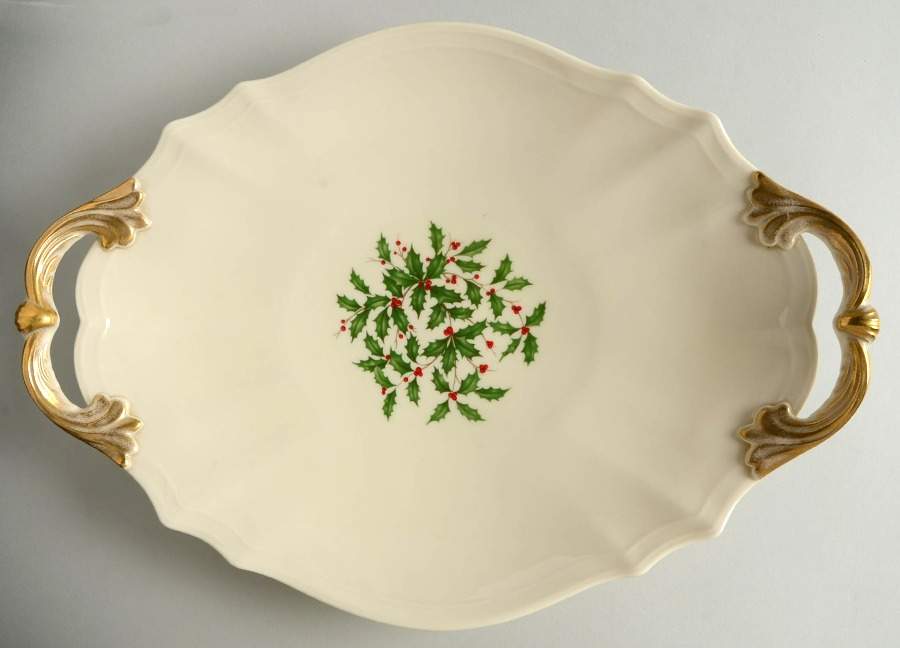 Holiday (Presidential)  16" Handled Tray by Lenox-1