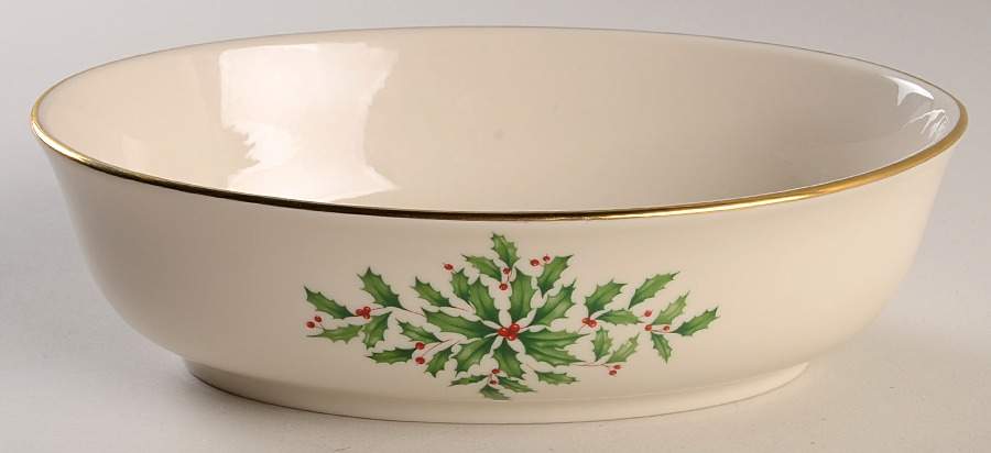 Holiday (Presidential)  9" Oval Vegetable Bowl by Lenox-1