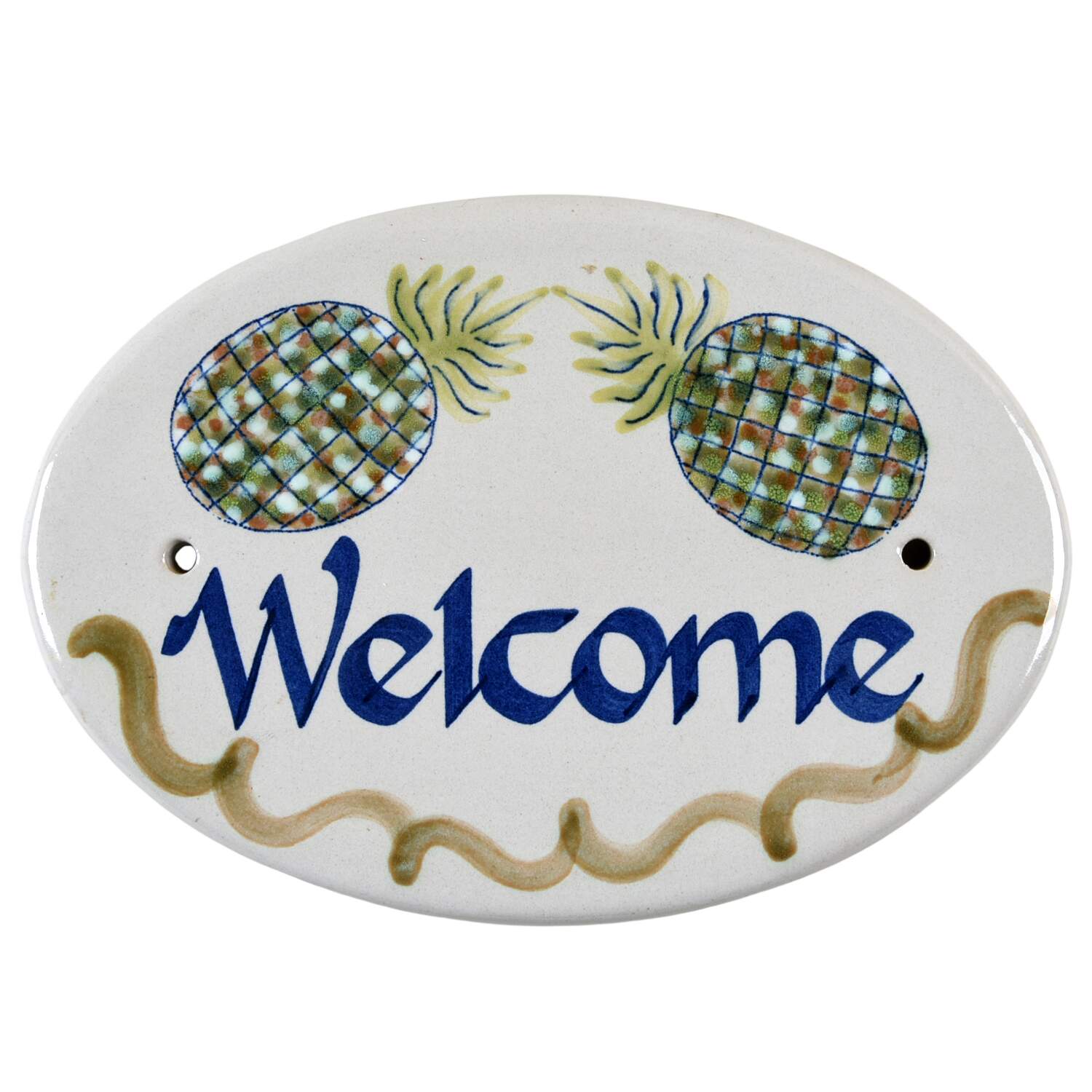Pineapple "Welcome" Wall Plaque by Louisville-1