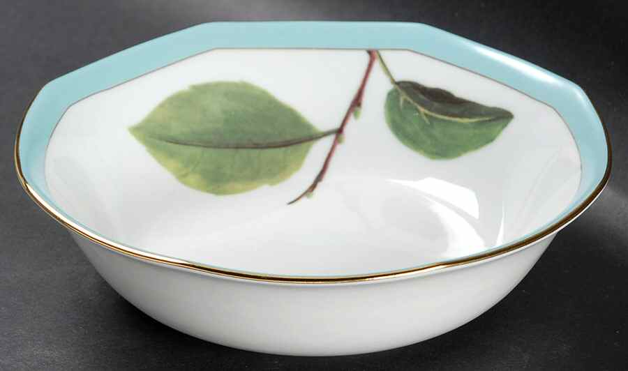 Branches Turquoise Soup/Cereal Bowl by Laure Japy-1