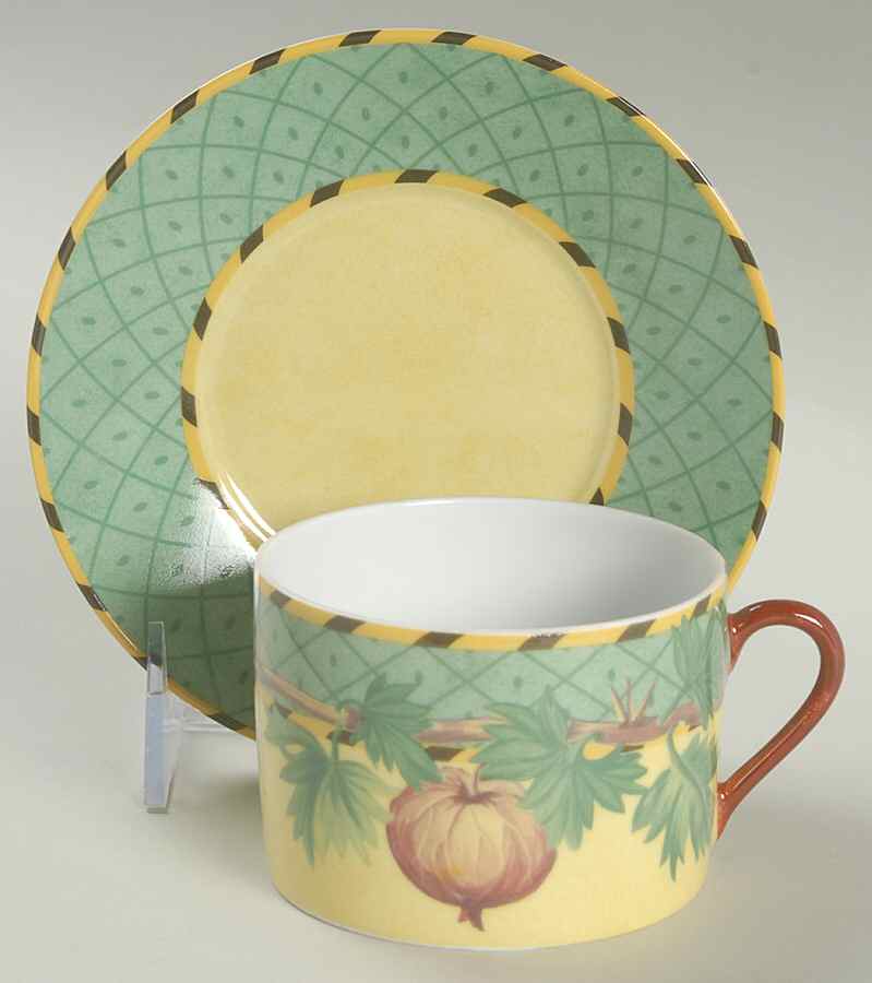 Potager Flat Cup & Saucer Set by Laure Japy-1