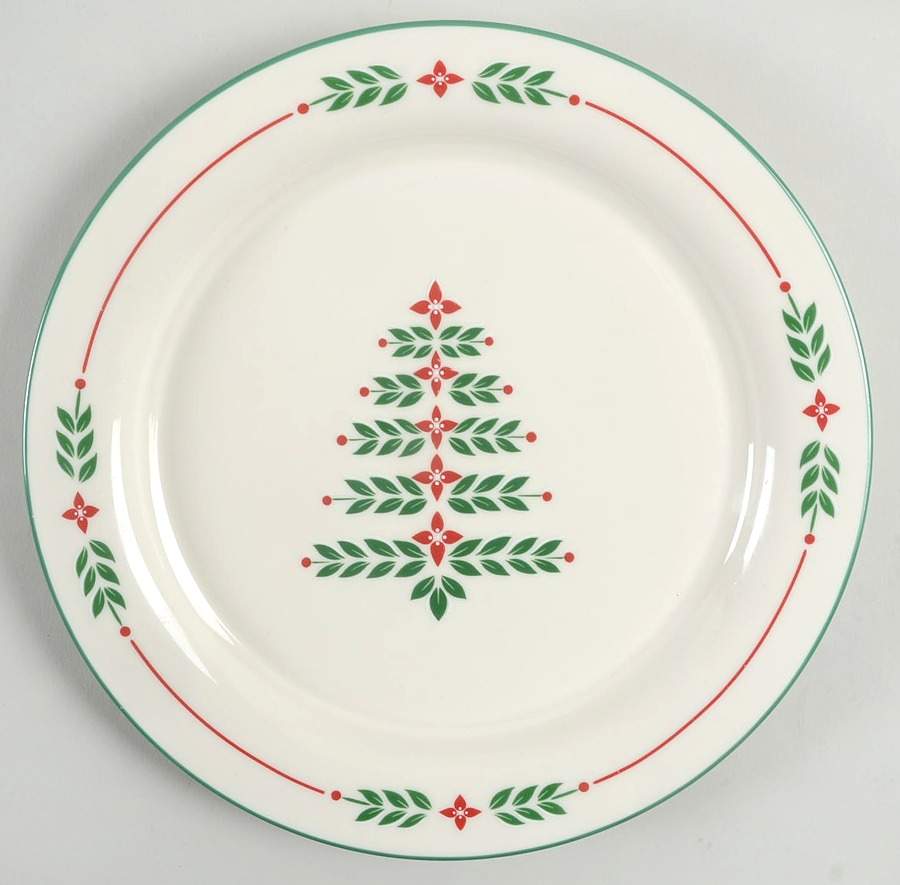 Yuletide Tree Salad Plate by Lenox-1