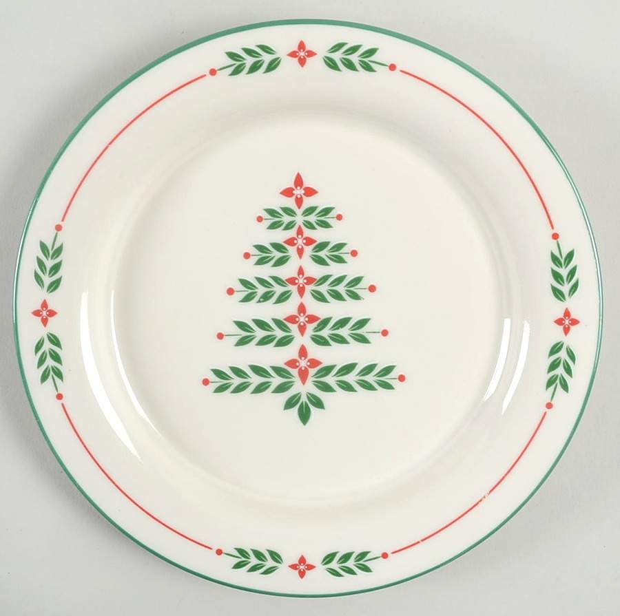 Yuletide Tree Bread & Butter Plate by Lenox-1