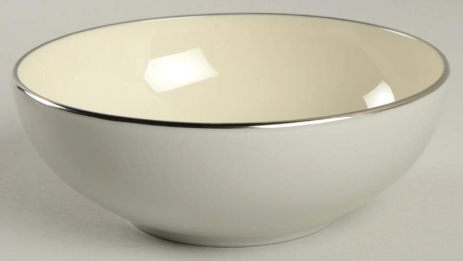 Devon Collection Blue Gray(Platinum Trim) Fruit/Dessert (Sauce) Bowl by Lenox-1