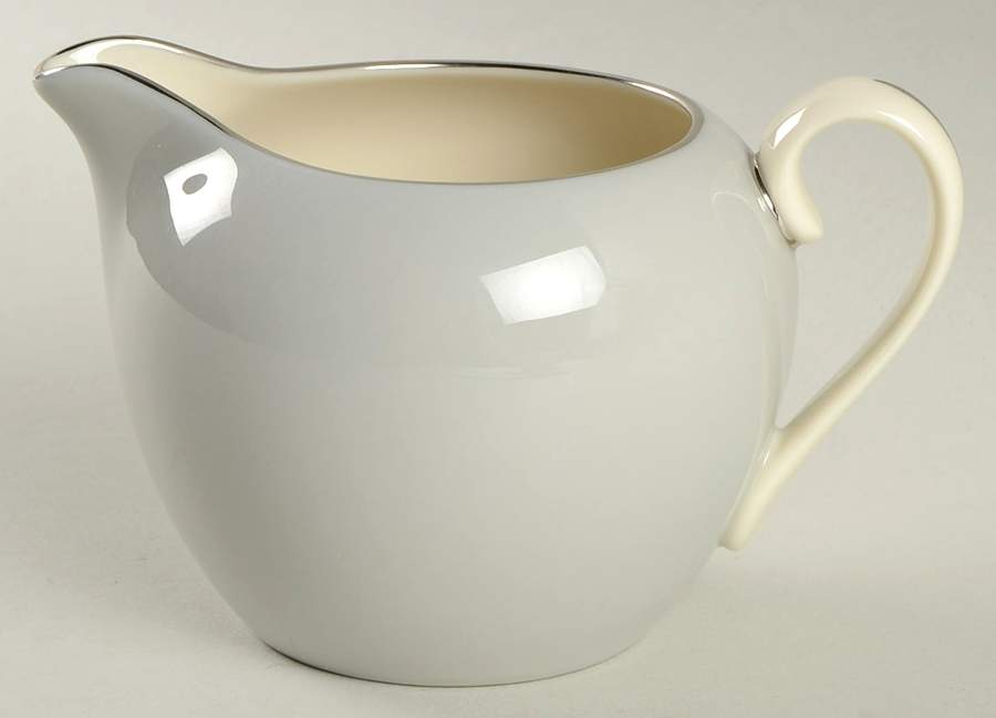 Devon Collection Blue Gray(Platinum Trim) Creamer by Lenox-1