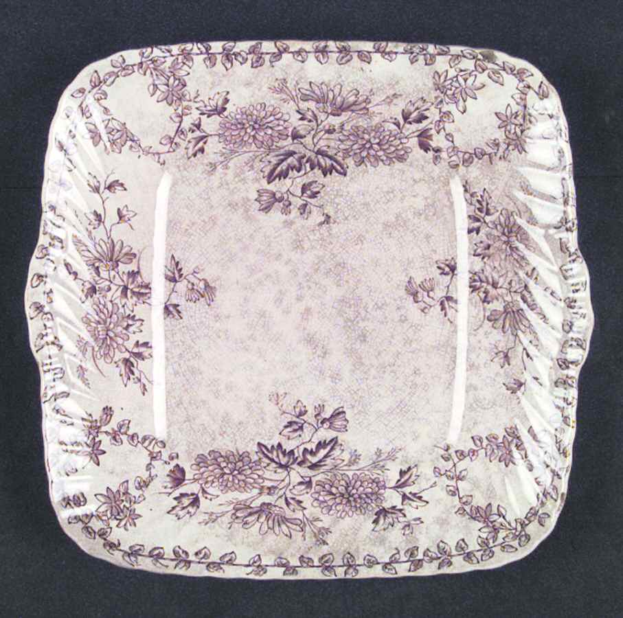 Japo Square Handled Cake Plate by Lazarus Straus & Sons-1
