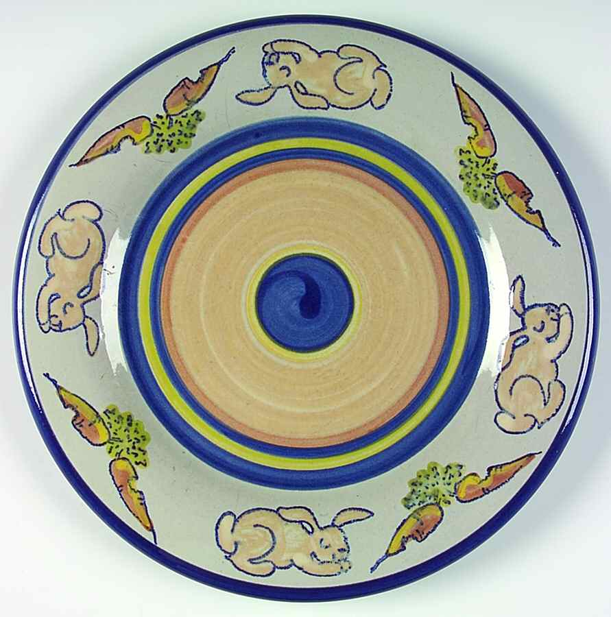 Child's Ware Rabbits and Carrots Child's Plate by Louisville-1