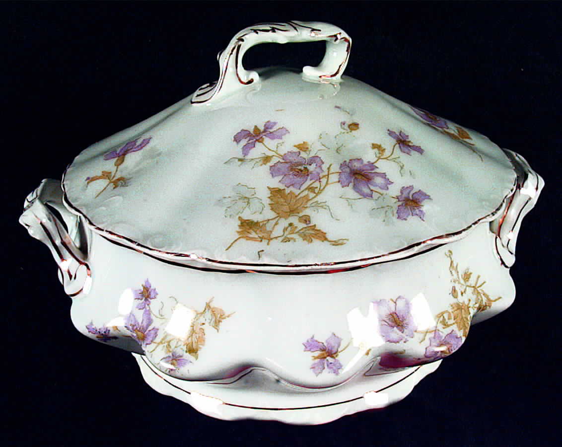 4108 Round Covered Vegetable by Lazarus Straus & Sons-1