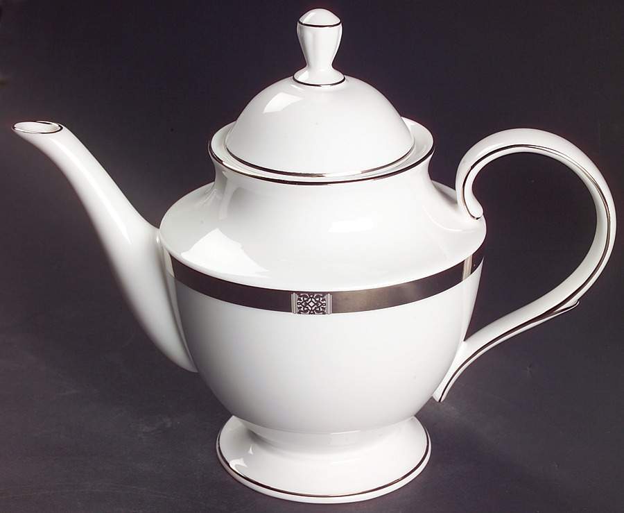 Jewel Platinum Teapot & Lid by Lenox-1