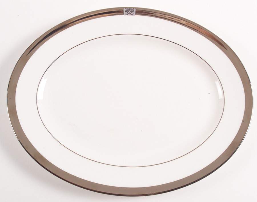 Jewel Platinum 13" Oval Serving Platter by Lenox-1