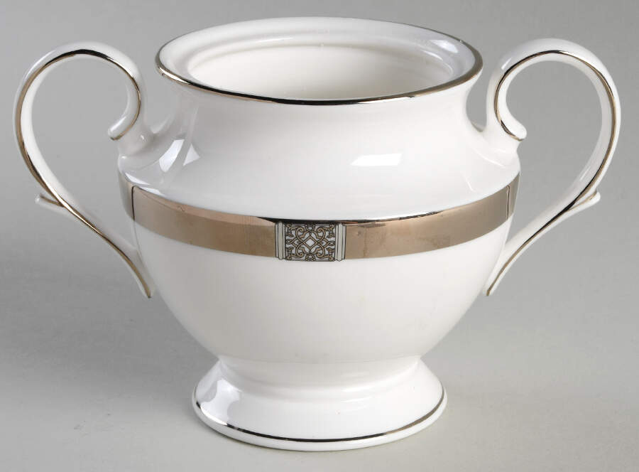 Jewel Platinum Sugar Bowl No Lid by Lenox-1