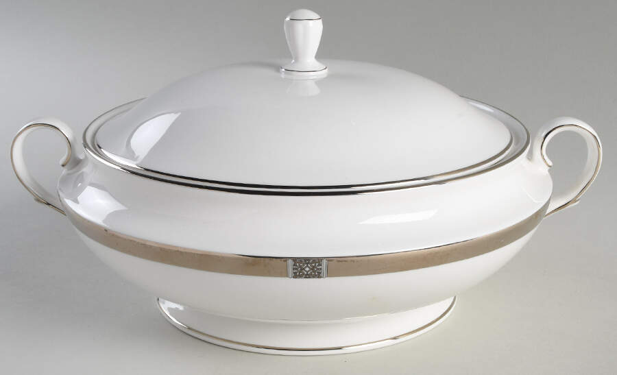 Jewel Platinum Round Covered Vegetable by Lenox-1