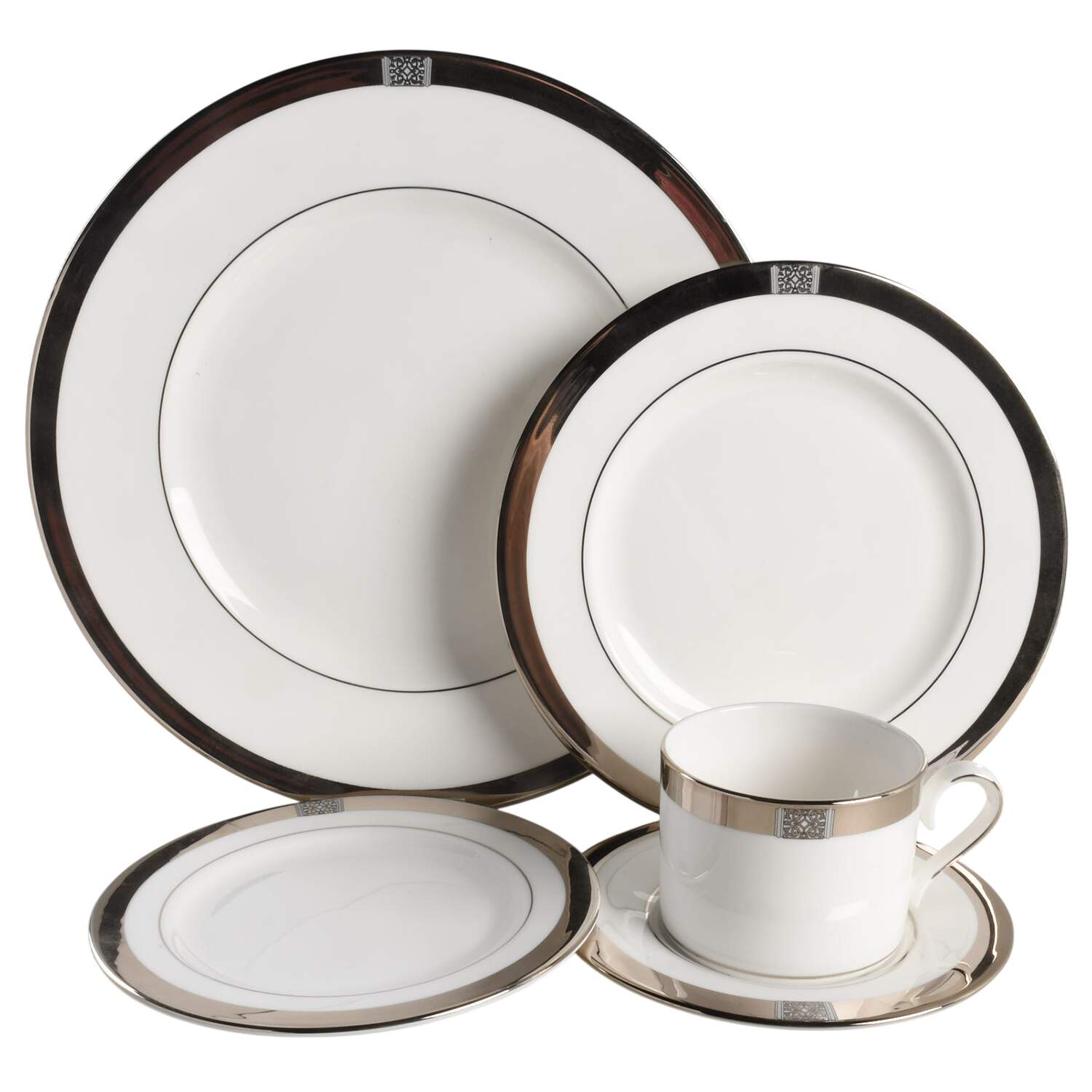 Jewel Platinum 5 Piece Place Setting by Lenox-1