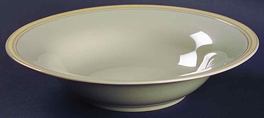 Taupe Stripe Rim Soup Bowl by Lindt-Stymeist-1