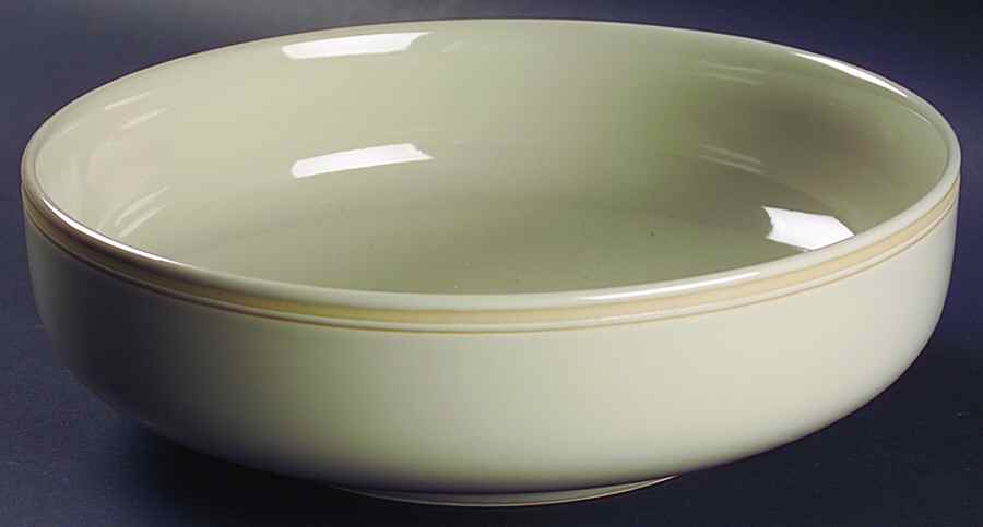 Taupe Stripe 10" Round Vegetable Bowl by Lindt-Stymeist-1