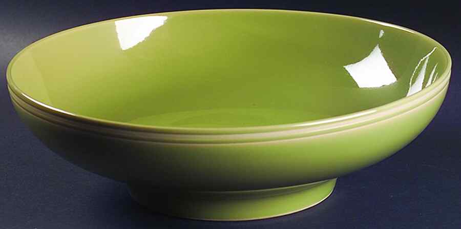Celadon Stripe 13" Pasta Serving Bowl by Lindt-Stymeist-1