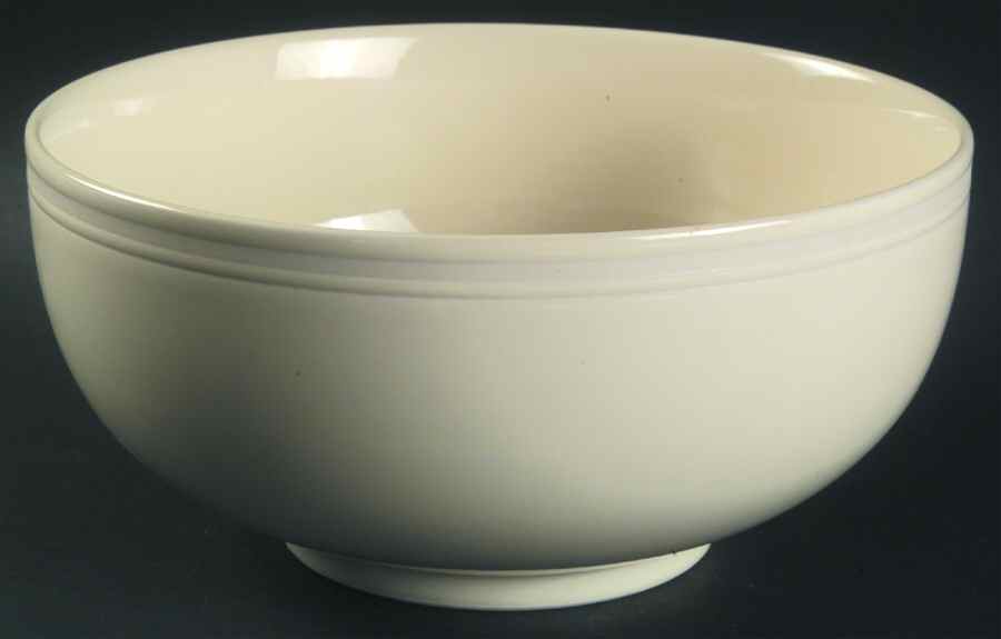 Cream Stripe 8" Round Vegetable Bowl by Lindt-Stymeist-1