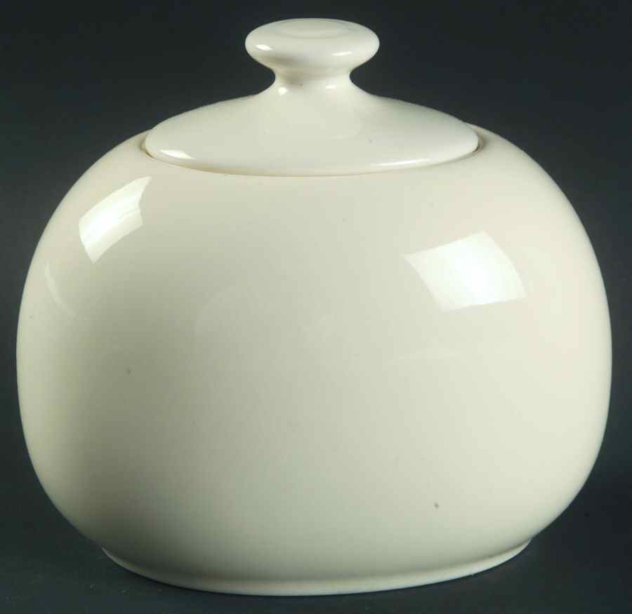Cream Stripe Sugar Bowl & Lid by Lindt-Stymeist-1