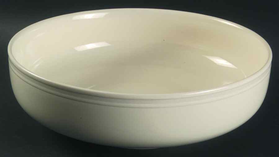 Cream Stripe 10" Round Vegetable Bowl by Lindt-Stymeist-1
