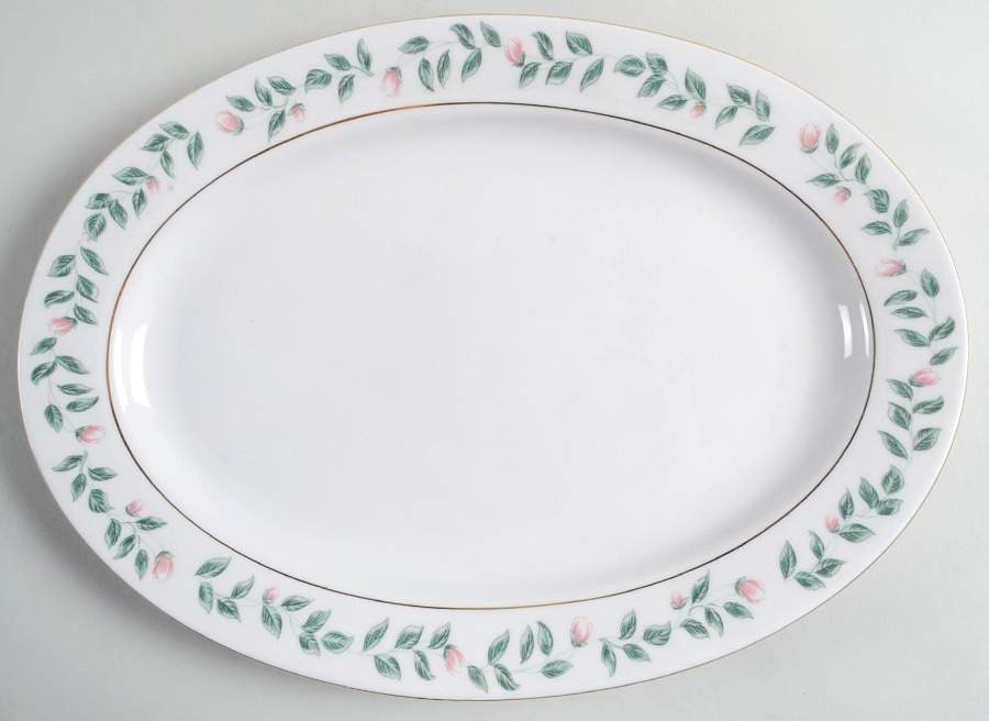 Esabeth 14" Oval Serving Platter by Lynn's China-1