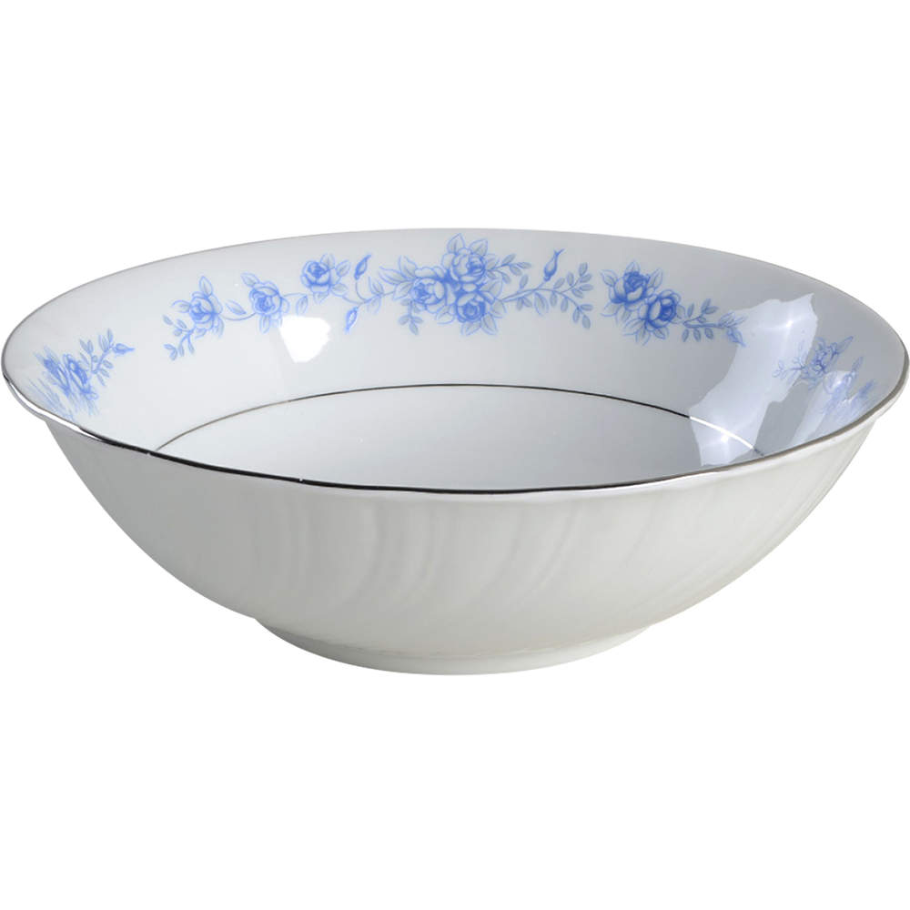 Blue Rose 9" Round Vegetable Bowl by Lynn's China-1