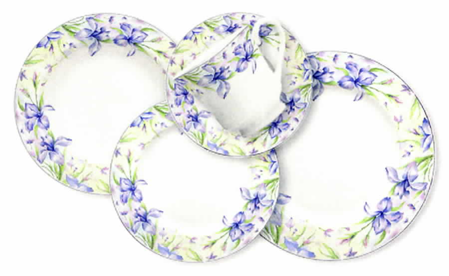 Romantic Florals Dinner Plate by Lynn's China-1