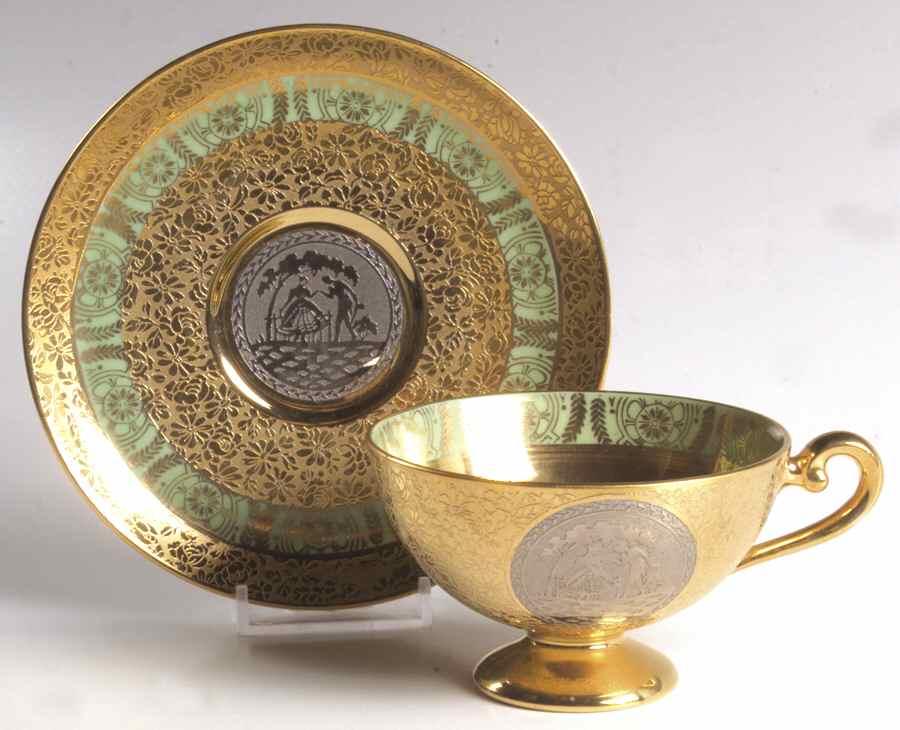 LEM8 Footed Cup & Saucer Set by Le Mieux-1