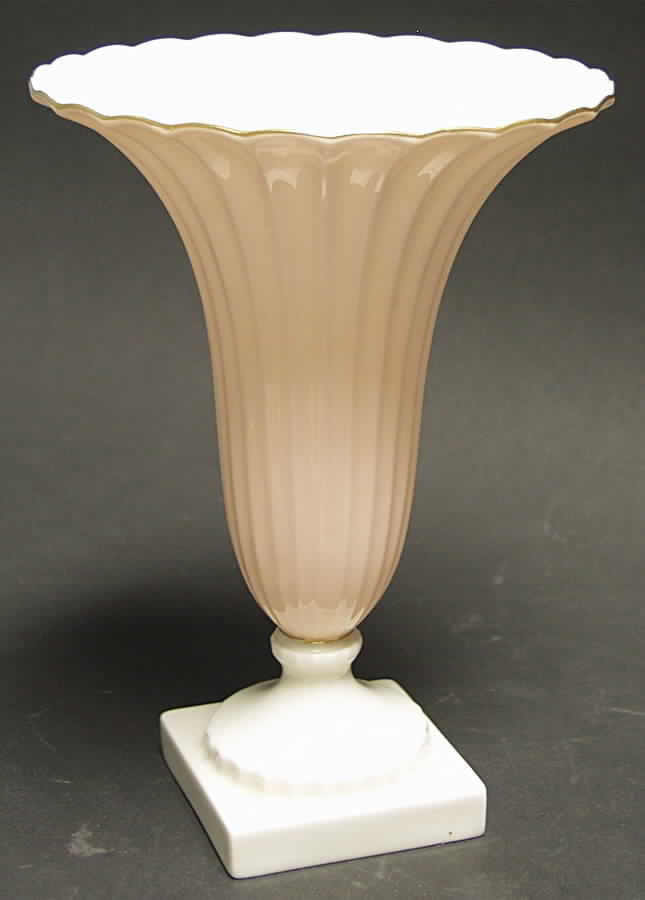 Regal Coll (Pink & White Accent, Gold Trim) 8" Vase by Lenox-1