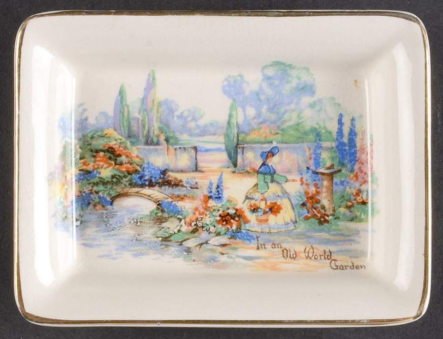 In An Old World Garden Butter Pat by Lancaster & Sandland-1