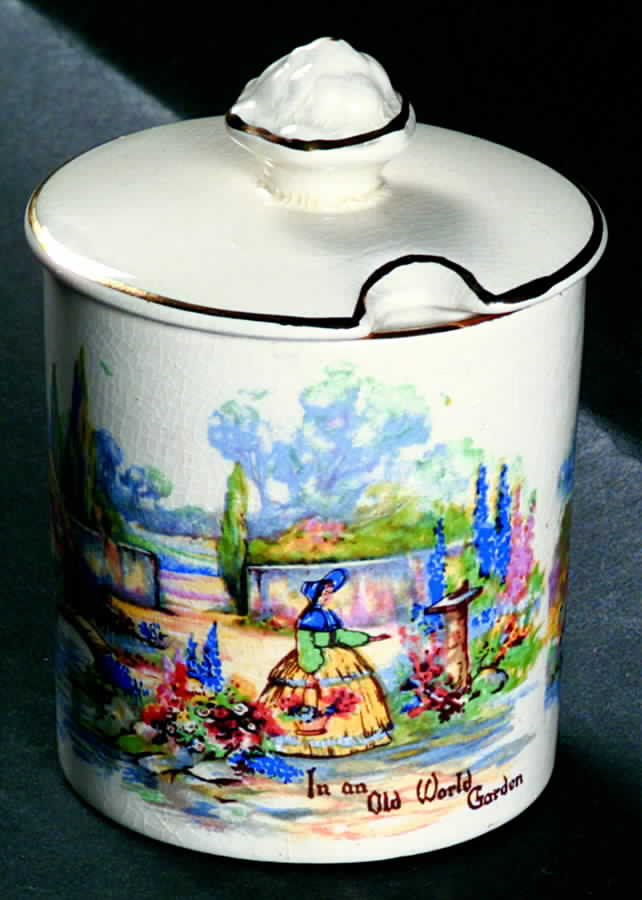 In An Old World Garden Mustard Jar & Lid by Lancaster & Sandland-1