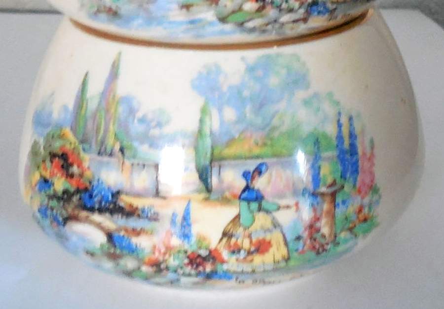 In An Old World Garden Open Sugar Bowl by Lancaster & Sandland-1