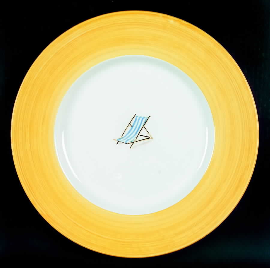 Vineyard Chair Yellow Service Plate (Charger) by Ralph Lauren China-1