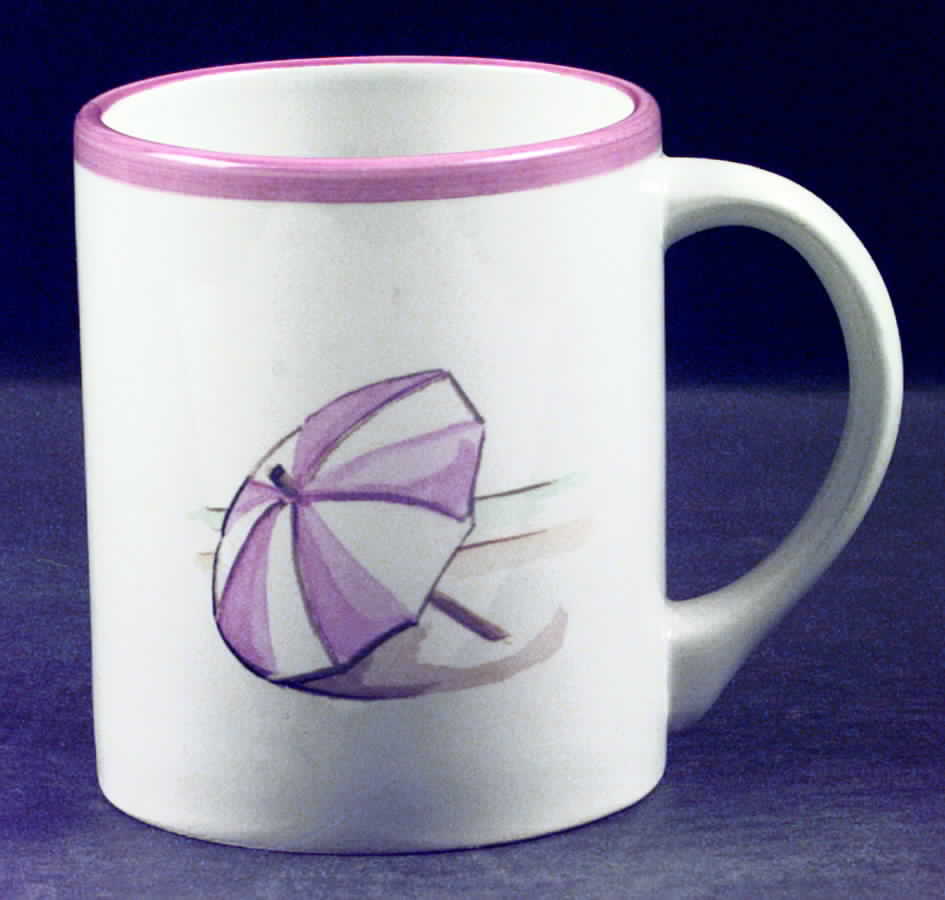 Vineyard Umbrella Red Mug by Ralph Lauren China-1