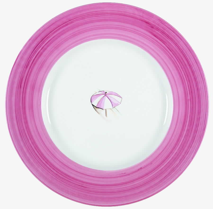 Vineyard Umbrella Red Service Plate (Charger) by Ralph Lauren China-1