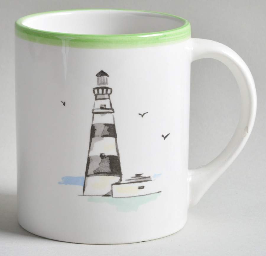 Vineyard Lighthouse Green Mug by Ralph Lauren China-1
